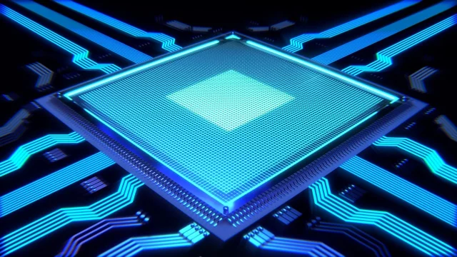 CPU 处理器芯片架构与 AI 推理模块示意