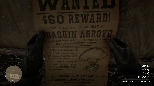 Joaquín Arroyo 的悬赏令
