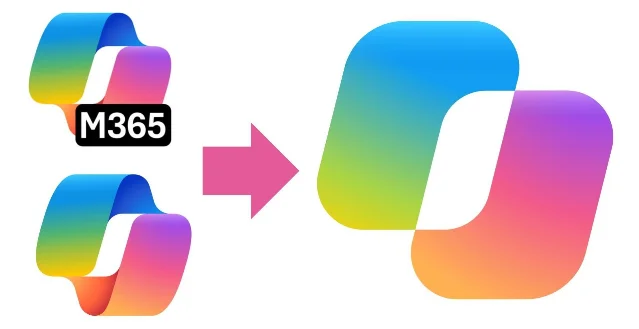 Microsoft Copilot app icons merging into a single icon