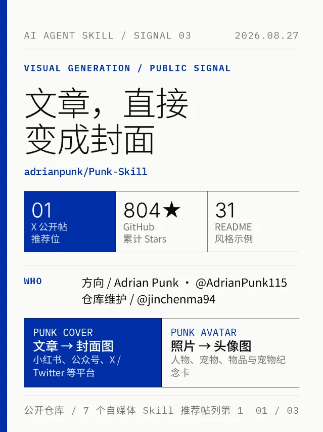 Punk-Skill：把文章直接变成封面图