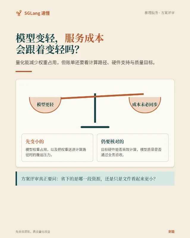 SGLang 速懂：模型变轻，服务成本会跟着变轻吗？