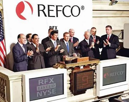 Refco executives at the New York Stock Exchange for the August 11, 2005 IPO