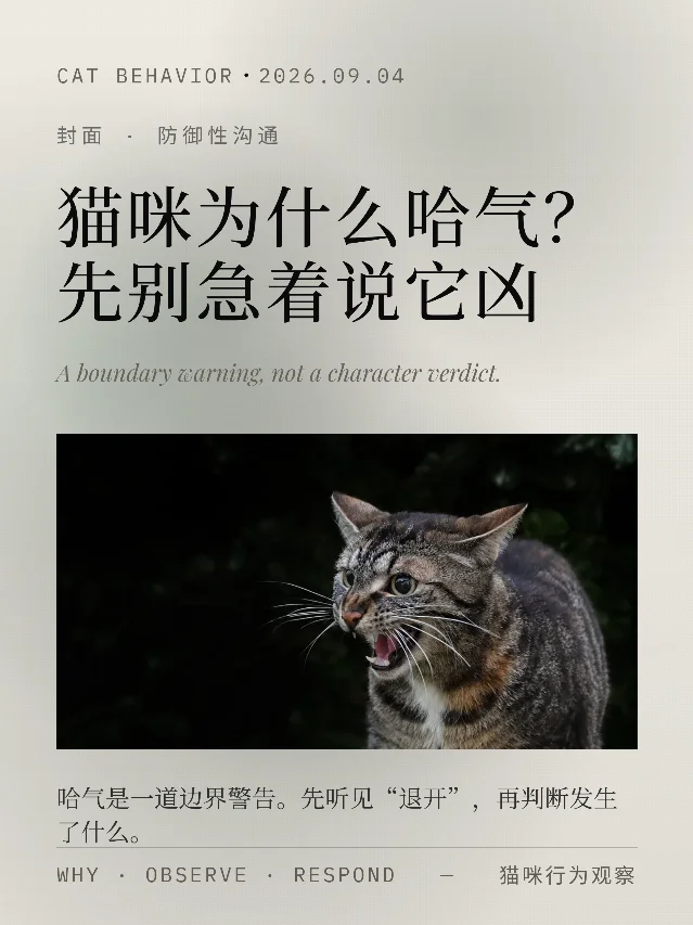 猫咪为什么哈气？先别急着说它凶