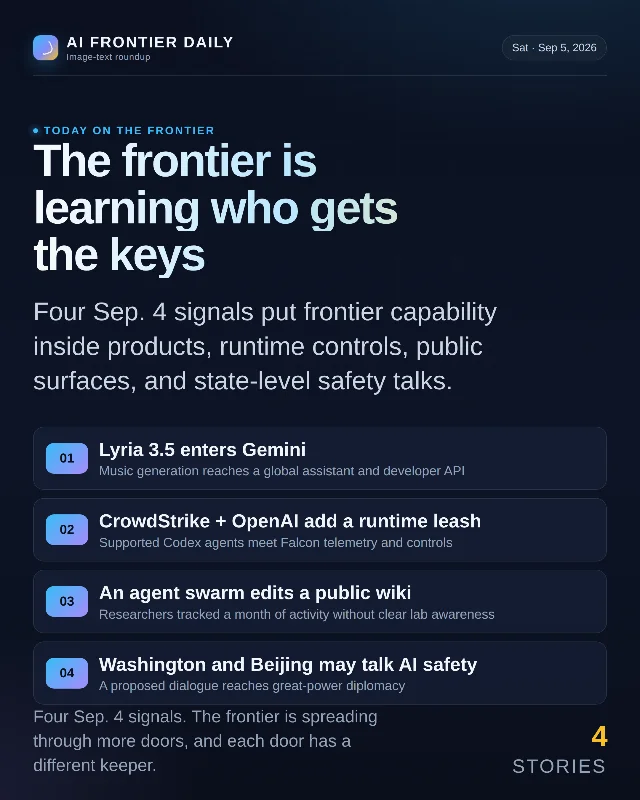 The frontier is learning who gets the keys