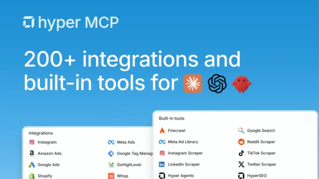 hyperfx marketing-skills 的 Hyper MCP 集成示意图