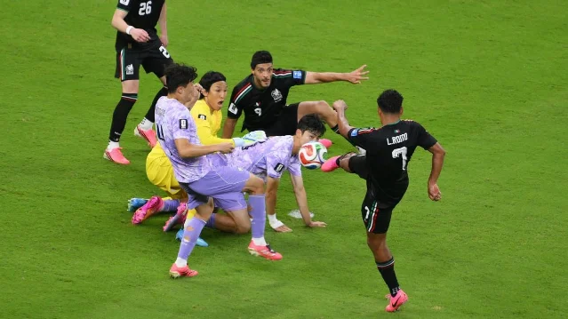 Luis Romo scores Mexico's winner against South Korea