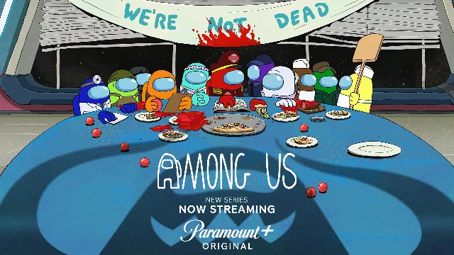 Key art for the Among Us animated series on Paramount+