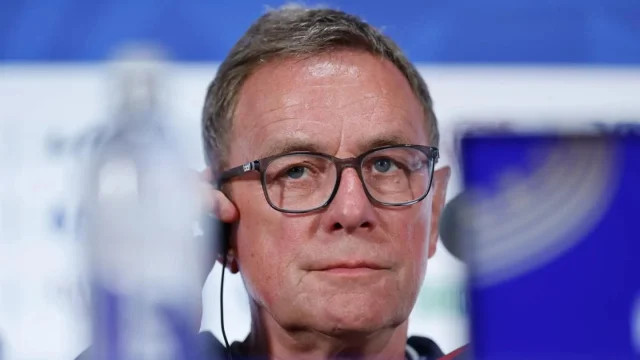 Ralf Rangnick at Austria's pre-match press conference