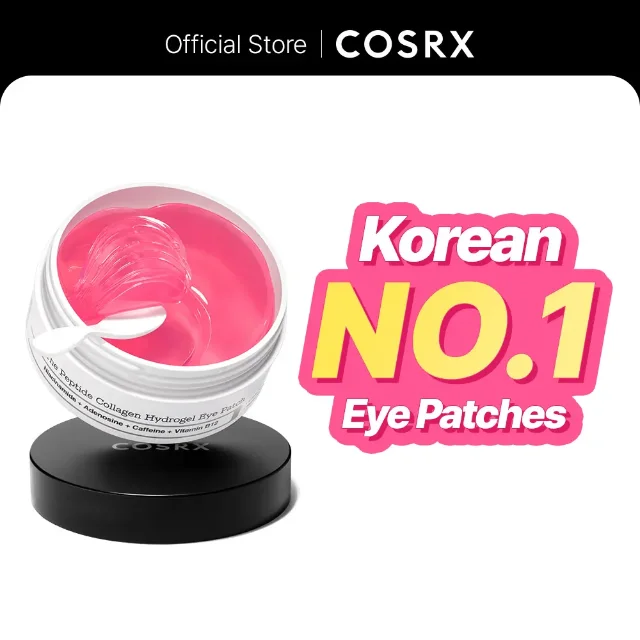 COSRX Peptide Collagen Hydrogel Eye Patch — 60-patch pack on TikTok Shop