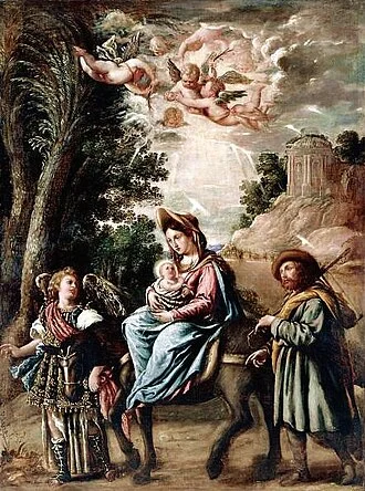 Juan de Pareja, *The Flight into Egypt*, 1658, oil on canvas, 168.9 × 125.4 cm. John and Mable Ringling Museum of Art, Sarasota, Florida