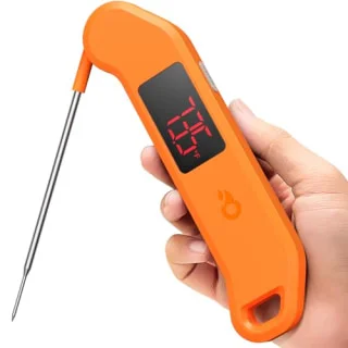 ThermoMaven Professional Digital Meat Thermometer, orange LED model, NIST/NSF certified