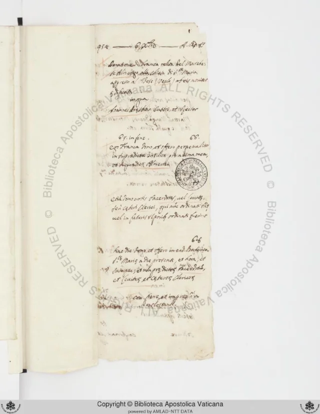 Folio 1r of Ott.lat.2328.pt.1 — the opening text page of the chronicle, in 18th-century Italian cursive