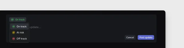 Linear project update health selector