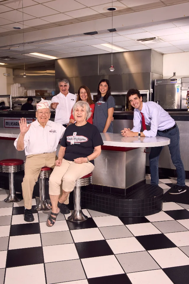 Camp Washington Chili counter and staff