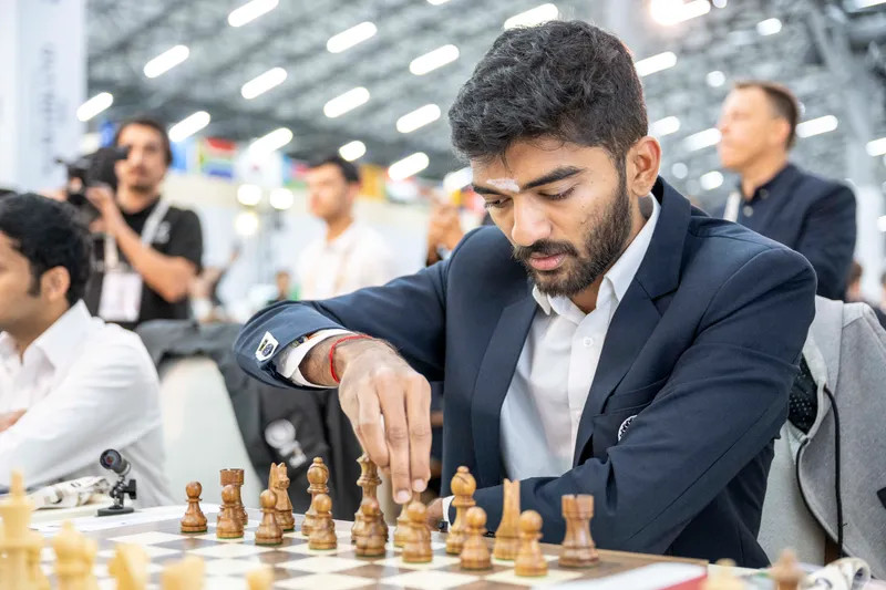 Gukesh Dommaraju in the final round