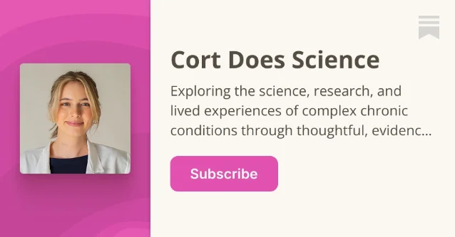 Dr. Cortney Gensemer — Cort Does Science subscribe card showing author photo and newsletter name