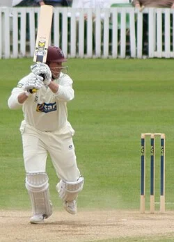 Marcus Trescothick batting left-handed for Somerset