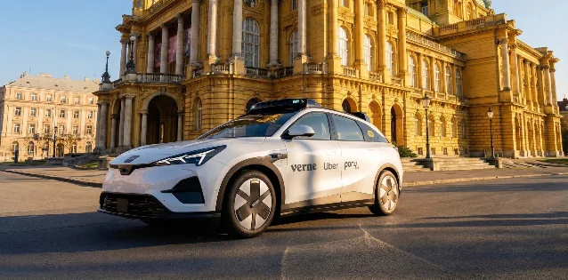 Pony.ai 与 Uber、Verne 在萨格勒布运营的同一合作车型