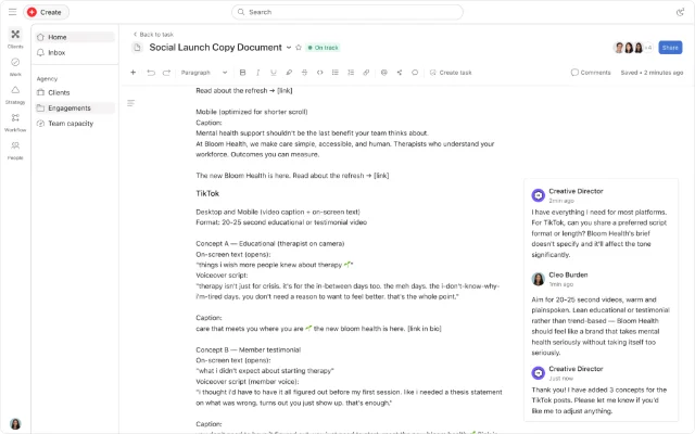 Asana Dash AI chief of staff surfacing work items from Slack into Asana projects