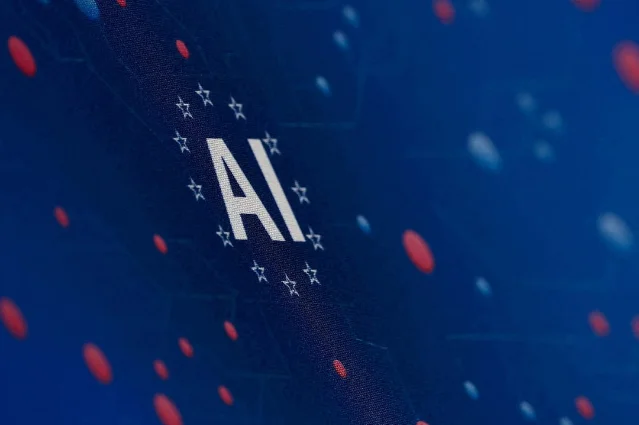 VivaTech 展会上的 AI 字样