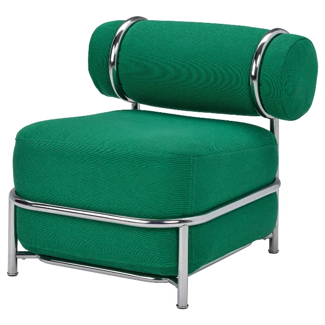 IKEA PS 2026 chrome-framed inflatable armchair in bright green