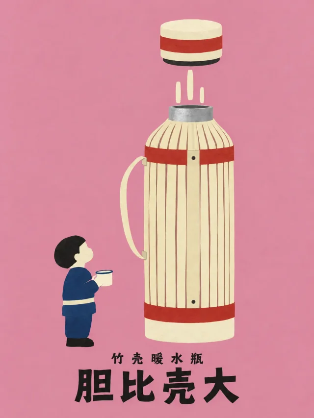 热水瓶的胆，比壳还大