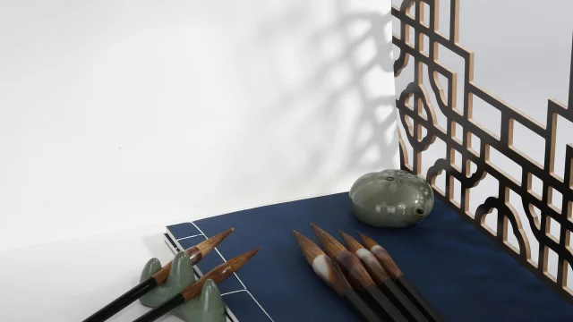 毛笔与砚台——伤官主表达,今日展示才华