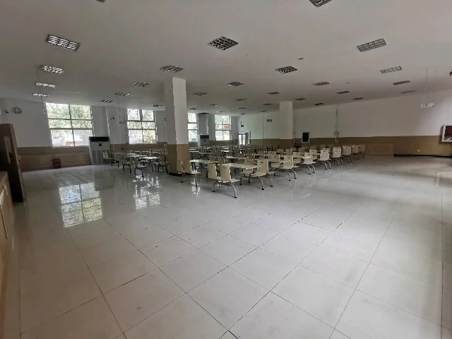 高中食堂室内场景