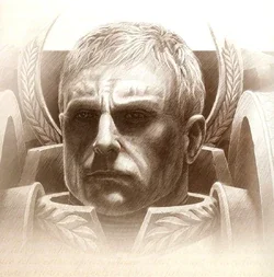 Ancient Remembrancer sketch of Roboute Guilliman during the Great Crusade