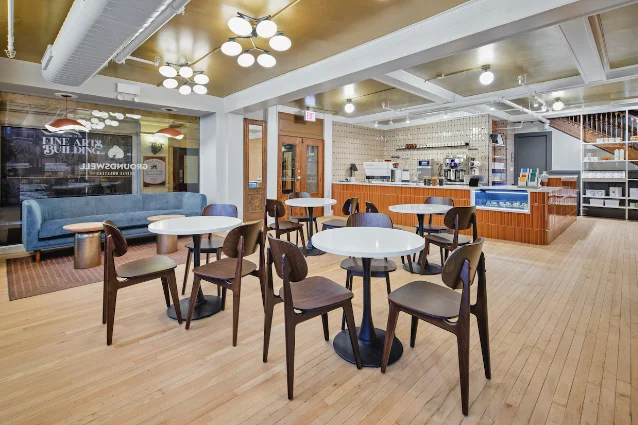 Groundswell Coffee's cafe inside Chicago's Fine Arts Building