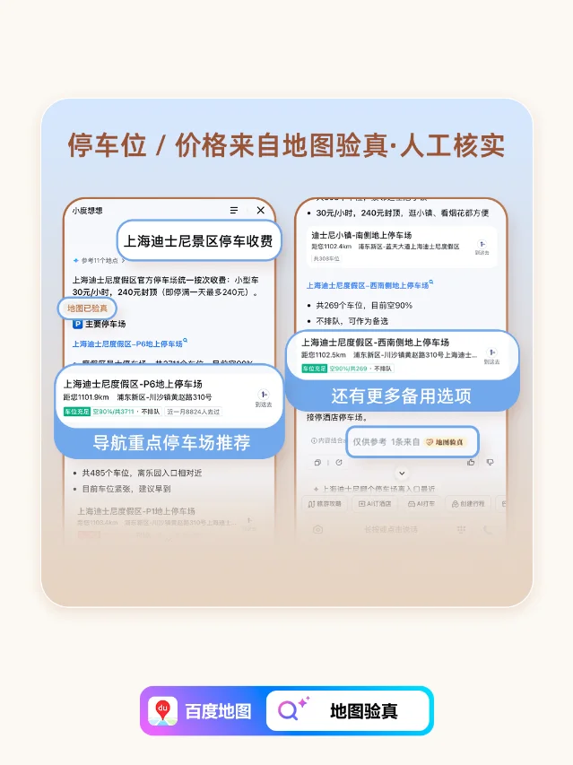 终点停车场推荐官方信息图