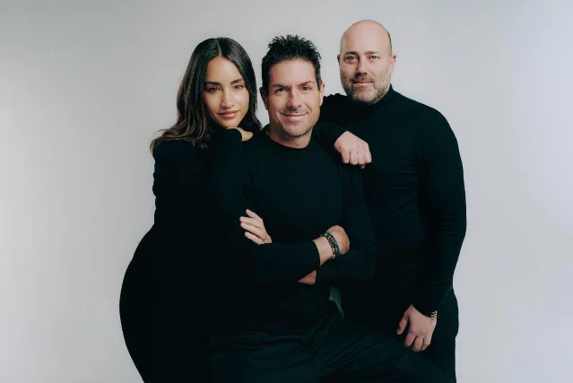 Fortune 报道配图：Alexandra Zatarain、Matteo Franceschetti 与 Massimo Andreasi Bassi 三人合影