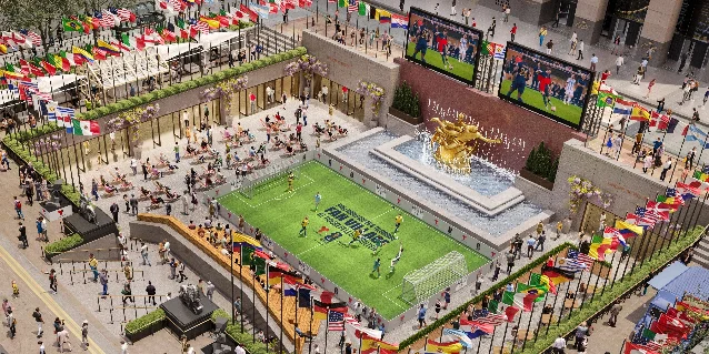 Rockefeller Center Fan Village 现场示意