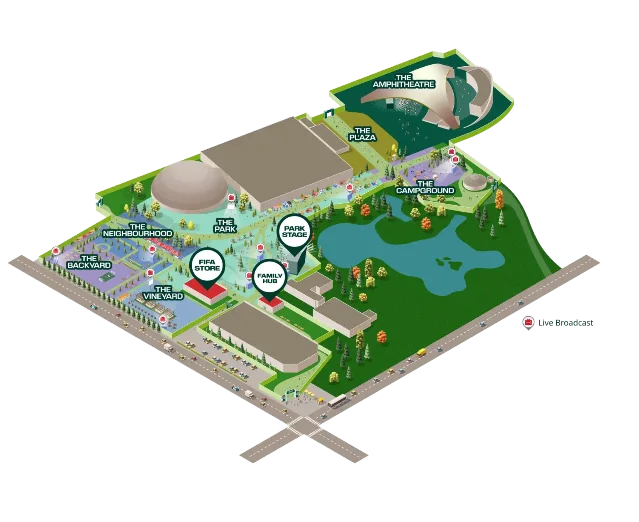 Hastings Park 球迷节场地图
