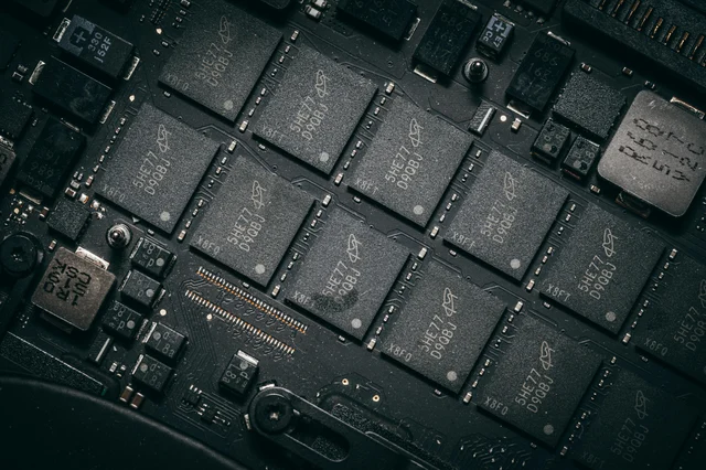 Semiconductor circuit board representing Apple's chip supply chain diversification