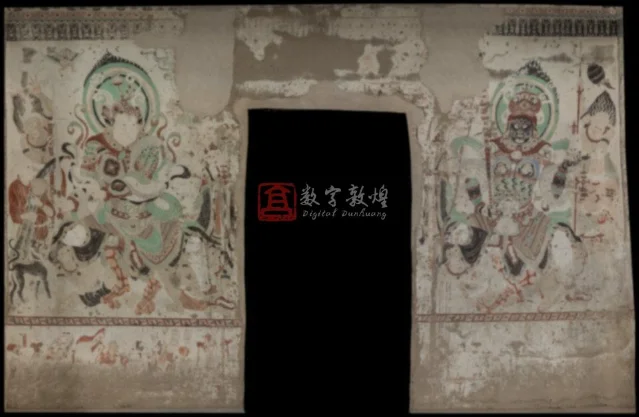 莫高窟第012窟前室西壁南北天王图像预览