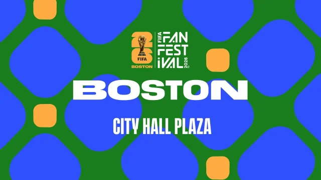 FIFA Fan Festival Boston artwork for City Hall Plaza