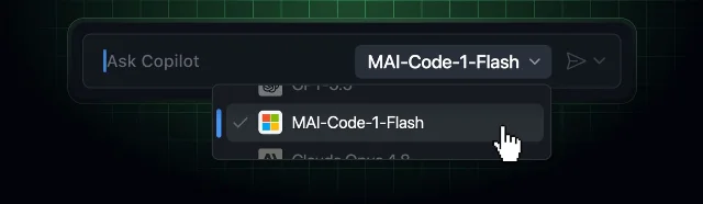 GitHub Copilot 模型选择器中出现 MAI-Code-1-Flash