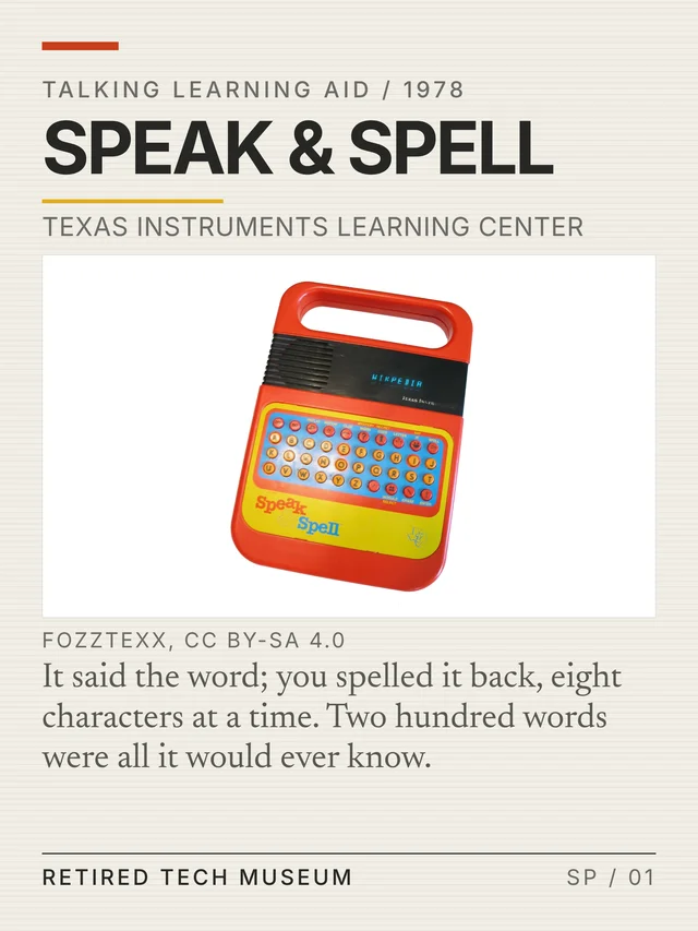 The toy that knew 200 words and no more