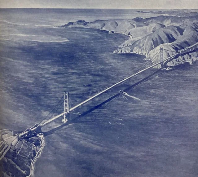 Western Construction News cover (September 10, 1930) showing Ellis's pure suspension design