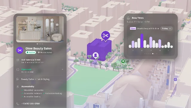 Mapbox Places界面