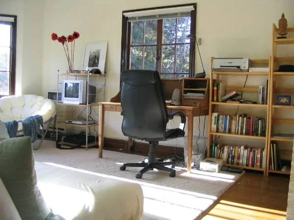Studio workspace and reading nook with natural light at 2444 Hilgard Ave, North Berkeley