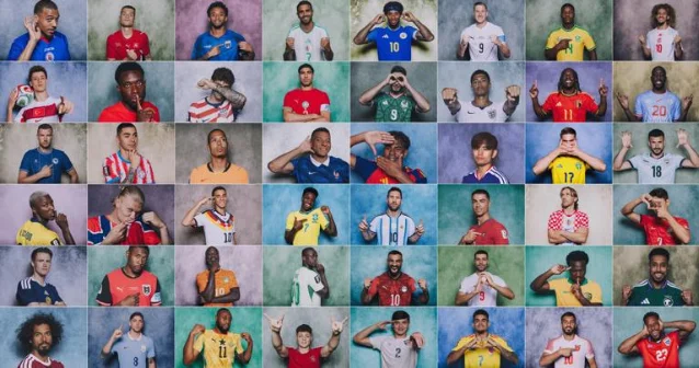 FIFA player portrait composite
