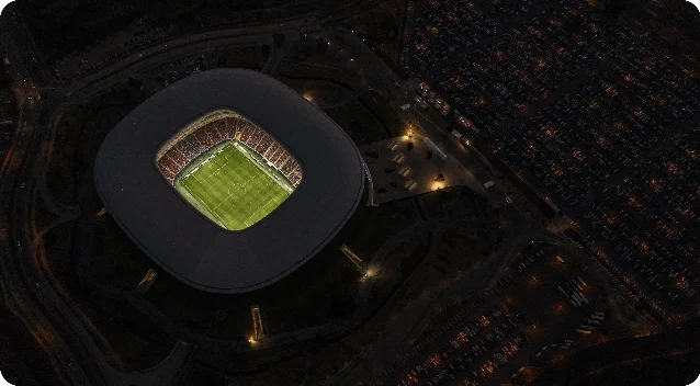 Guadalajara Stadium 夜景航拍