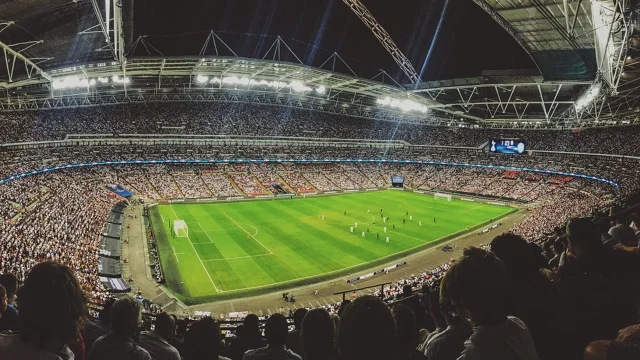 Soccer crowd in a stadium
