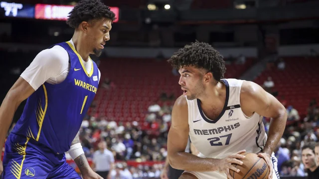 Yaxel Lendeborg and Cameron Boozer compete in the Summer League championship