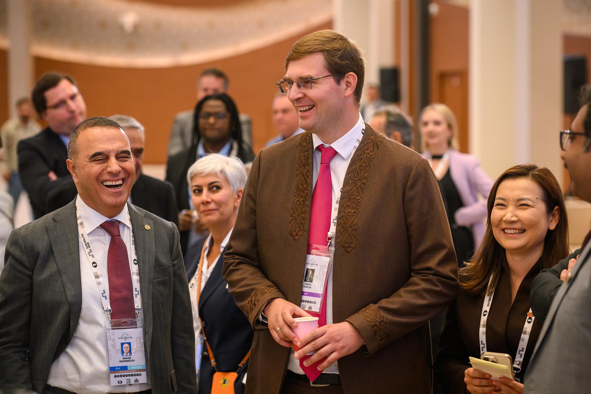 Timur Turlov at the FIDE Congress