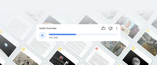 NotebookLM Audio Overview 官方示意图