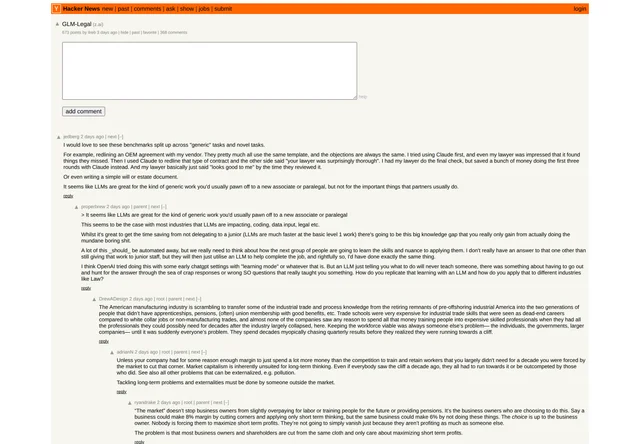 Hacker News 讨论页