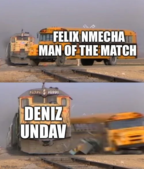 Felix Nmecha and Deniz Undav train meme
